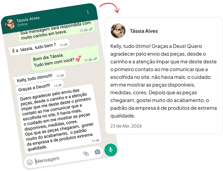 Print de conversa do WhatsApp